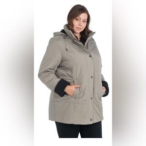 3X - Alia Quilted Hooded Jacket
